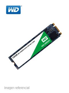UNIDAD ESTADO SOLIDO M.2, 120GB, S3, 6Gb/s, WESTERN DIGITAL GREEN, WDS120G2G0B