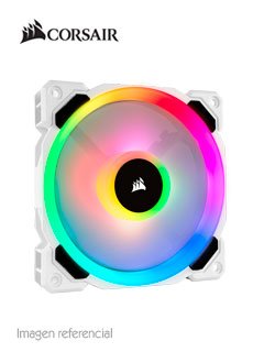 Fan Corsair LL120 RGB Led, 12 cm, 2200 RPM, 13.2 VDC, 4 pines, PWM Control.