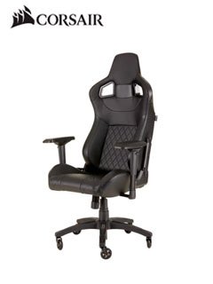 Corsair - Silla para juegos T1 RACE 2018 — Negro/Negro