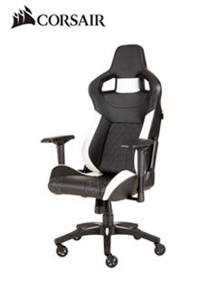 Corsair - Silla para juegos T1 RACE 2018 — Negro/Blanco