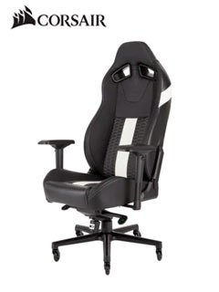 Corsair - Silla para juegos T2 ROAD WARRIOR — Negro/Blanco