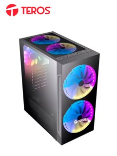 Case Gamer Teros TE-1152N, Mid Tower, ATX, 550W, Negro, USB 3.0 / 2.0, Audio.