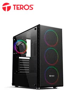 Case Gamer Teros TE-1153N, Mid Tower, ATX, 550W, Negro, USB 3.0 / 2.0, Audio.