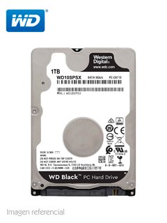 Disco duro Western Digital Black WD10SPSX, 1TB, SATA 6.0 Gb/s, 64MB, 7200 RPM, 2.5".