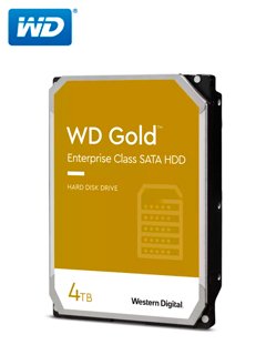 Disco duro Western Digital WD Gold, 4 TB, SATA 6.0 Gb/s, 256 MB Cache, 7200 RPM, 3.5".