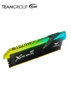 Memoria T-Force Xcalibur RGB, 16GB KIT (8GB x2), DDR4, 3600 MHz, CL-18, 1.35v
