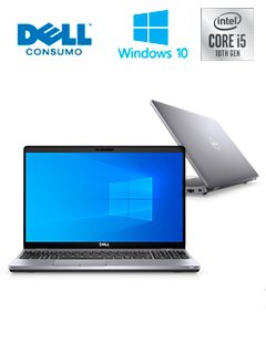 Notebook Dell Latitude 5510, 15.6" FHD, Intel Core i5-10210U 1.60GHz, 8GB DDR4, 1TB SATA