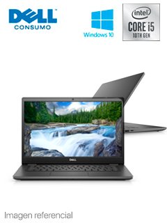 Notebook Dell Latitude 14 3410, 14" HD, Core i5-10210U, 1.60GHz, 8GB DDR4, 256GB SSD M.2