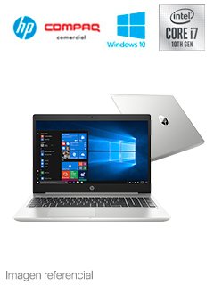 Notebook HP ProBook 450 G7 15.6" LCD UWVA FHD, Core i7-10510U 1.80GHz, 8GB DDR4, 512GB SSD