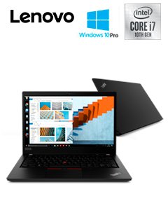 Notebook Lenovo ThinkPad T14 14.0" HD, Core i7-10510U 1.80GHz, 16GB DDR4, 512GB SSD