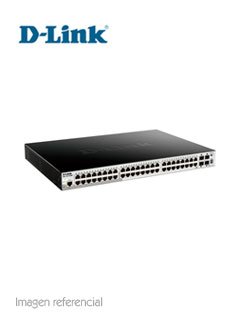 Switch D-Link DGS-1510, 48 RJ-45 GbE, 4 puertos 10G SFP+, PoE.
