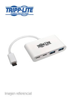 hub portatil u460-004-2a2c, usb-c a usb3.1, usb-c, thunderbolt 3, negro