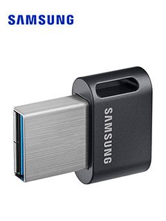 memoria flash usb samsung fit plus, 128gb, usb 3.1, negro.velocidad de lectura: