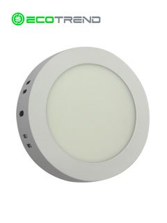 panel redondo adosable, 6w, 600 lúmenes, luz fria, 6500k, 120º, 100 - 240vac.