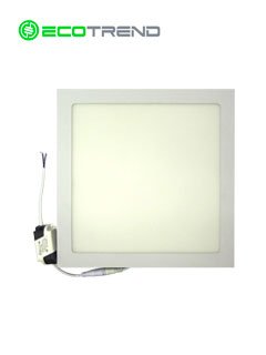 panel cuadrado empotrable , 24w, 2400 lúmenes, 6000k, 120º, 100 - 277 vac