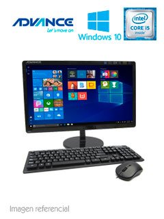 all-in-one advance aio ai8671, 21.5 led, intel core i5-7400 3.00ghz 4gb ddr4, ssd 48