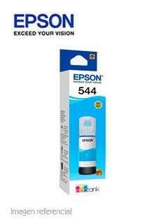 botella de tinta epson t544220-al, color cian, contenido 65ml.para impresoras ep
