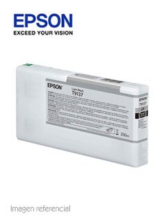 cartucho de tinta epson t913700, negro claro, para impresora epson surecolor p5000.