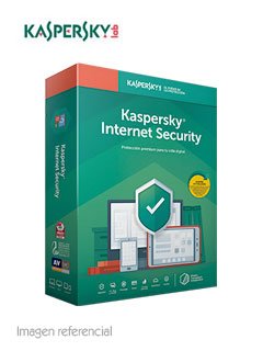software kaspersky internet security, 3pc, 1año, presentación en caja.