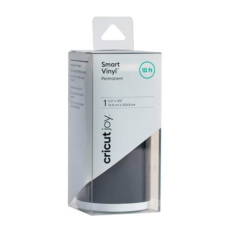 Cricut | Vinilo Permanente Smart | Color Negro | Rollo de Mejor Valor 13.9cm x 3m