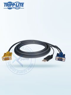 cable tripp-lite p776-006, longitud de cable 1.80mts, conectores 2 vga/ usb para mult