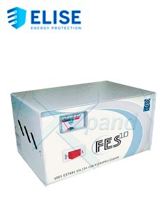 estabilizador elise - fase fes-10, sólido, 1.0kva, 220v, 4 tomas a 220v, 1 toma a 110