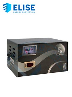 estabilizador elise - fase fxe-10, sólido, 1.0kva, 4 tomas a 220vac, 1 toma by-pass. 