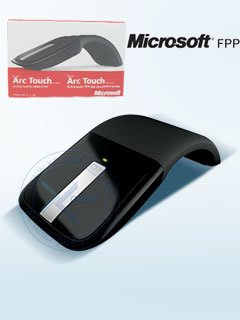 mouse inalámbrico microsoft arc touch mouse, inalámbrico, con tecnología bluetrack, r