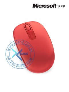 mouse óptico inalámbrico microsoft mobile 1850, 1000dpi, receptor usb, 2.4ghz, rojo. 