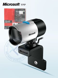 camara de videoconferencia microsoft lifecam studio, fhd 1080p, cmos sensor