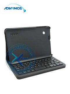estuche advance con teclado bluetooth, negro.para tablet advance smartpad sp7146