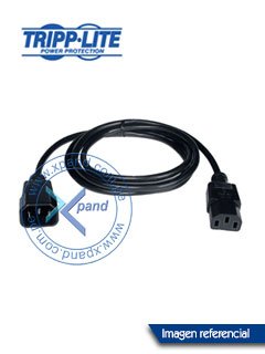 cable de alimentación tripp-lite p004-004, 10a, 18awg (iec-320-c14 a iec-320-c13), 1.