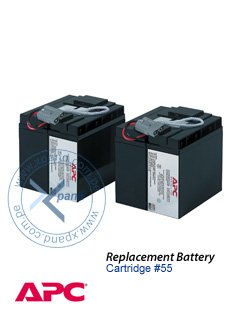 apc replacement battery cartridge #55, (2x12v/17ah), presentacion en caja