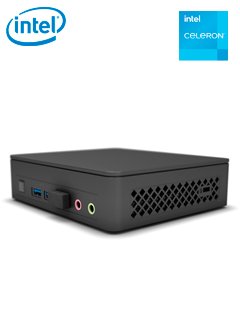 mini barebone intel nuc kit (nuc11atkc2) celeron dc n4505 2.00 / 2.90ghz, 4mb l3 cach