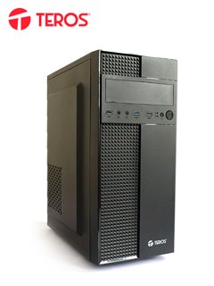 case teros te-1132n, mid tower, atx, 350w, negro,usb 3.0 / 2.0, audio.[@@@]puertos us