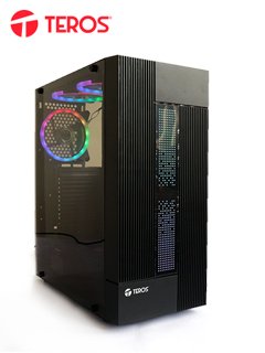 case gamer teros te-1147n, mid tower, atx, 450w, negro, usb 3.0 / 2.0, audio.[@@@]pan
