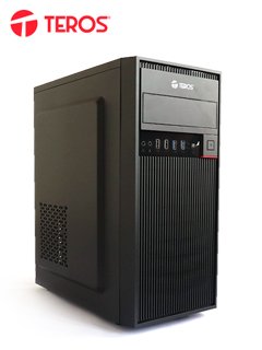 case teros te-1149n, mid tower, atx, 450w, negro,usb 3.0 / 2.0, audio.[@@@]puertos us