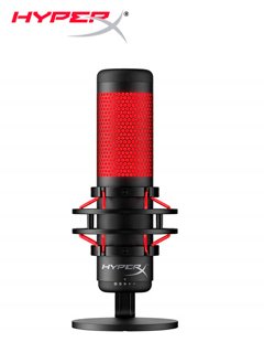 microfono de condensador hyperx quadcast wired multi-pattern usbcomparta sus pen