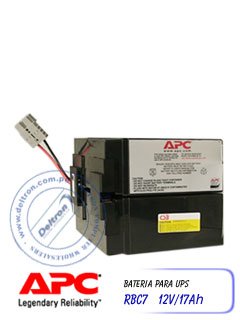 batería apc cartridge #7 12v/17ah