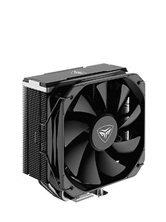 fan-cooler para cpu pccooler k4 bk challenger, 130mm, 240w, 4-pin pwm, 12vdc, color n