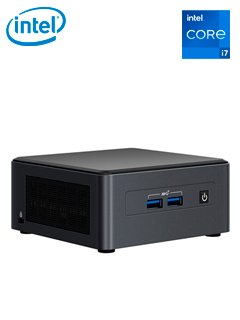 mini barebone intel nuc 11 pro nuc11tnhi7 kit, intel core i7-1165g7, 2.8 / 4.7ghz, 4-