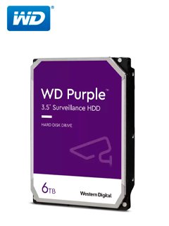 disco duro western digital wd purple, 6tb, sata 6.0 gb/s, 5400 rpm, 256mb cache, 3.5