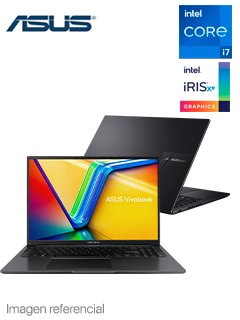 notebook asus x1605za-mb291, 16.0 wuxga ips, core i7-1255u 1.7 / 4.7ghz, 16gb ddr4 s