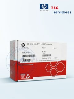 hp x130 10g sfp+ lc sr transceiverext, interfaz de puerto 1 x 10gbase/sr, estandar et