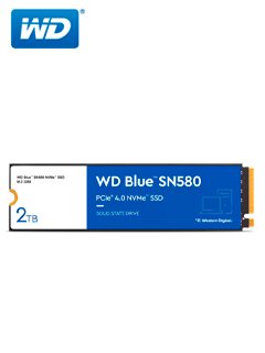 unidad de estado solido western digital blue sn580 nvme 2tb m.2 2280 pcie gen4 nvme 1