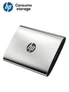 disco duro solido portatil hp 900, 512gb, usb tipo-c 3.2 gen2 x2, color platavel