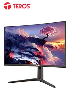 monitor teros te-2760g, 27, ips, curvo, 180 hz, 1920x1080 fhd, hdmi / dp / freesync 