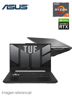 notebook asus fa507rf-hn018 15.6 fhd vips amd ryzen 7 6800hs 3.2/4.7ghz 8gb ddr5-480