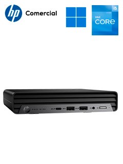 computadora mini hp prodesk 400 g9, core i5-12500t 2.00/4.40ghz, 8gb (1x8gb) ddr4-320