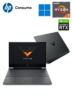 notebook hp victus gaming 15-fb0126la 15.6 fhd ips ryzen 7 5800h 3.2/4.4ghz 8gb ddr4